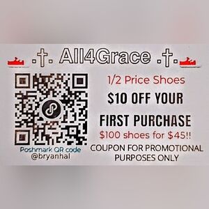 $10 Off First Purchase Promo Card